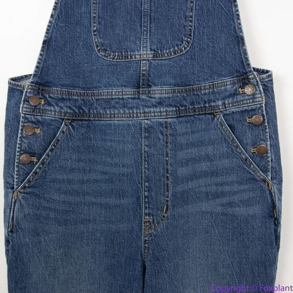 NEW J Crew‎ Classic overalls in all-day stretch, Broken In Coastline Bl, M - Picture 4 of 16